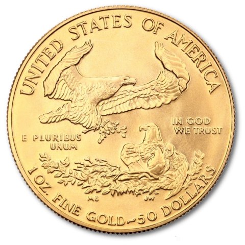 Złota moneta bulionowa Amerykański Orzeł 1 oz – próba 916.7