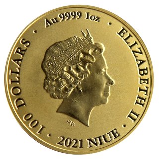 1 Uncja Złoty Bitcoin (2021)