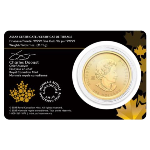 1 oz Klondike Gold Rush 2023 Złota Moneta z pociągiem Yukon