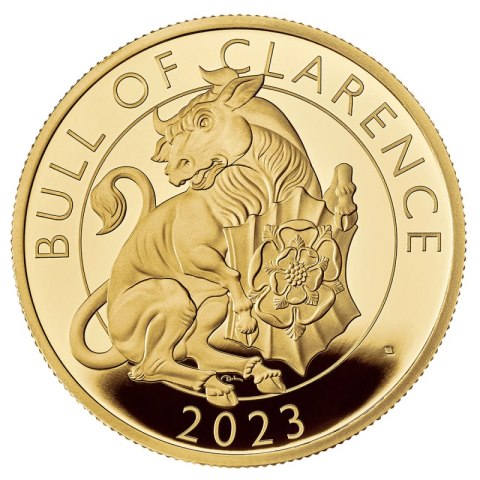 1 oz Tudor Beasts The Bull of Clarence Złota Moneta | Proof | 2023