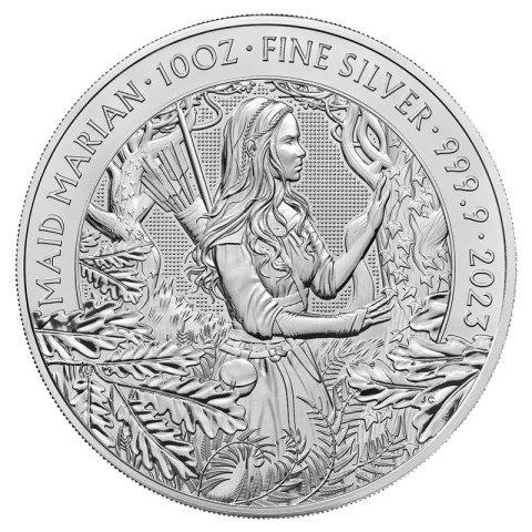 10 oz Maid Marian Myths & Legends Srebrna Moneta 2023 w kapslu ochronnym