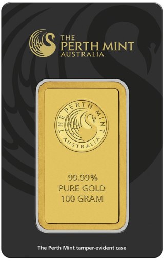 100g Złota Sztabka | Perth Mint | Certyfikat