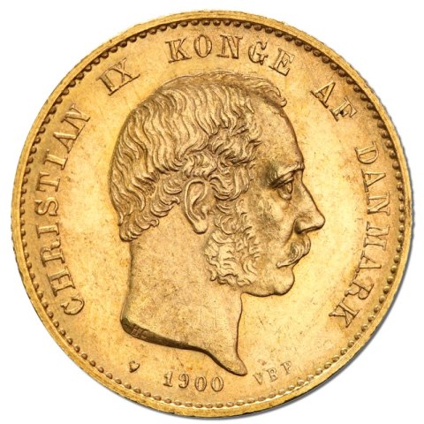 20 Koron Dania Chrystian IX Złota Moneta | 1863 - 1906