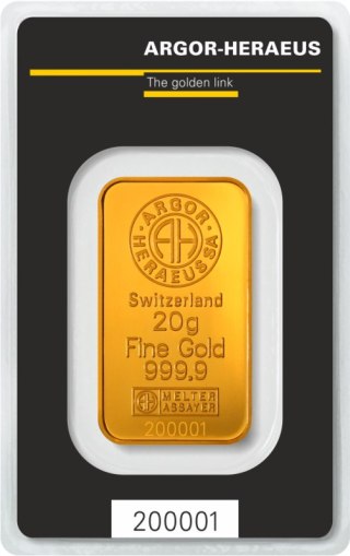 20g Sztabka złota | Argor-Heraeus | Kinebar