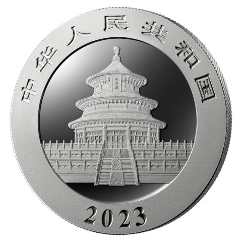 Chińska Panda 30 g srebrna moneta 2023 w kapslu ochronnym