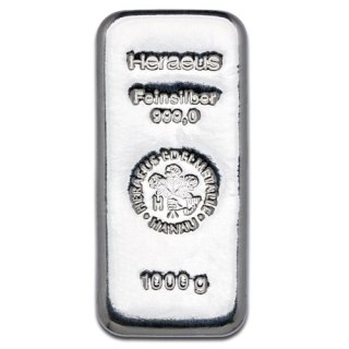 1 Kilogram Srebrna Sztabka | Różni Producenci