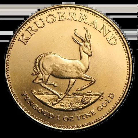 1 oz Krugerrand złota moneta II kat. mieszane roczniki w kapslu ochronnym