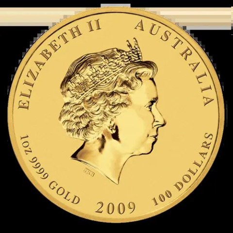 1 Uncja Lunar II Rok Wołu Złota Moneta | 2009