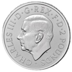 Srebrna moneta 1 oz Britannia Karol III 2025 - inwestycyjna moneta bulionowa