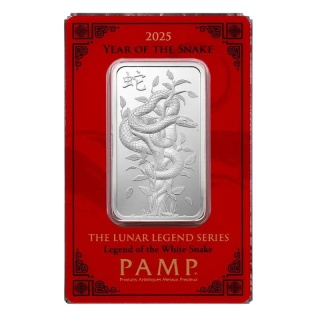1 oz Legendarne Księżyce Biały Wąż Srebrny Sztabka | PAMP | 2025