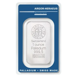 1 oz Sztabka Palladu | Argor Heraeus