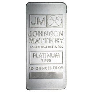 10 oz Platynowa Sztabka | Johnson Matthey