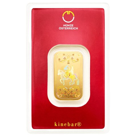 10 g Złota Sztabka Kinebar – Mennica Austriacka, hologram Kinegram®, CertiPack