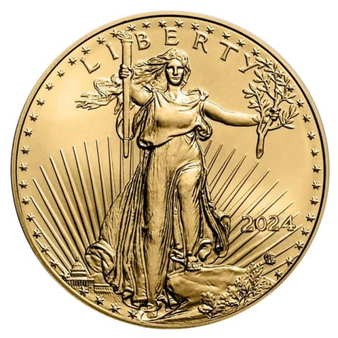 1/4 Uncji Amerykański Orzeł Złota Moneta 2024 – Mennica GoldInvest24