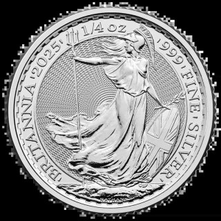 1/4 oz Britannia Karol III Srebrna Moneta | 2025