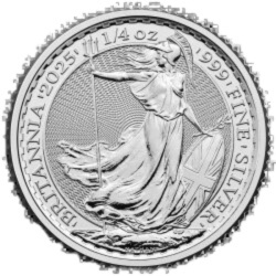 1/4 oz Britannia Karol III Srebrna Moneta | 2025