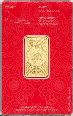 20g Ganesh Sztabka Złota Royal Mint w blistrze – inwestycyjna sztabka złota