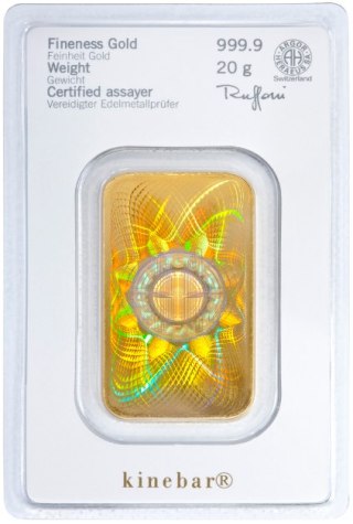 20g Złota Sztabka | Kinebar® | Heraeus