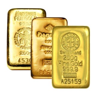 250g Sztabka Złota | Różni producenci