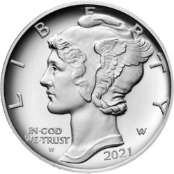 Moneta palladowa 1 uncja Amerykański Orzeł 2021 – pallad próby 999,5 z US Mint