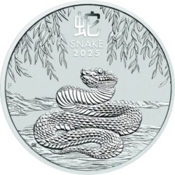Srebrna moneta 1 oz Lunar III Rok Wąż 2025 - inwestycyjna moneta bulionowa