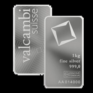 1 kg Srebrna Sztabka | Valcambi | Bita