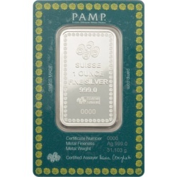 1 oz Diwali Lakshmi & Rangoli Srebrna Sztabka | PAMP