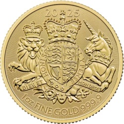 1 oz złota moneta The Royal Arms 2025 – czyste złoto 9999