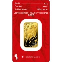 10g Rok Konia Złota Sztabka | Argor-Heraeus | 2026