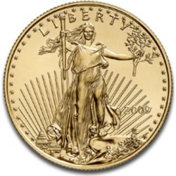 1/2 oz Amerykański Orzeł Złota Moneta – awers Lady Liberty z pochodnią