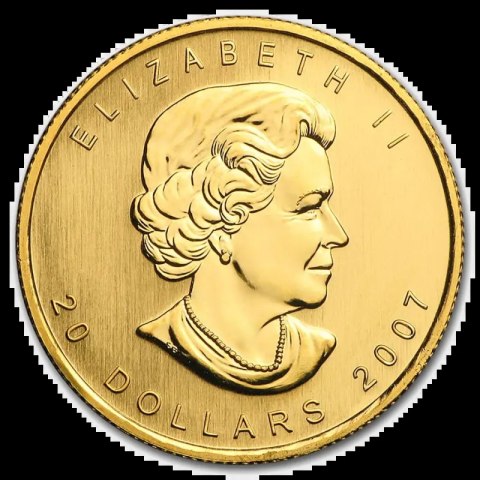 1/2 Uncji Liść Klonowy Złota Moneta | Mieszane Roczniki