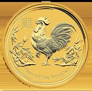 1/20 Uncji Lunar II Rok Koguta Złota Moneta | 2017