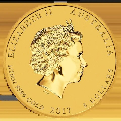 1/20 Uncji Lunar II Rok Koguta Złota Moneta | 2017