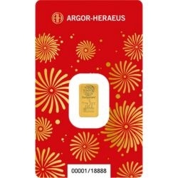 1 g Złota Sztabka Rok Konia 2026 Argor-Heraeus w oryginalnym blisterze – złoto inwestycyjne 999.9