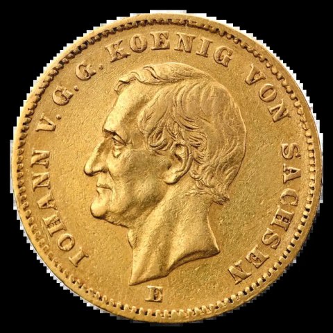 20 Mark Johann König von Sachsen Goldmünze | 1872 - 1873