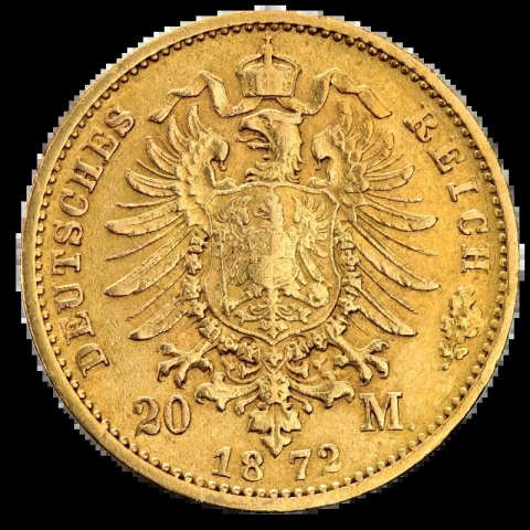20 Mark Johann König von Sachsen Goldmünze | 1872 - 1873