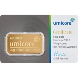 20g Gold Bar | Umicore