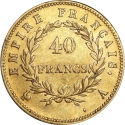 40 Franków Francuskich Napoleon I 1806-1813 – złota moneta inwestycyjna Mennicy Paryskiej