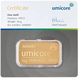 50g Gold Bar | Umicore