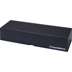 Czarne pudełko archiwizacyjne LOGIK na 40 sztabek w blistrach – elegancki organizer kolekcji – GoldInvest24