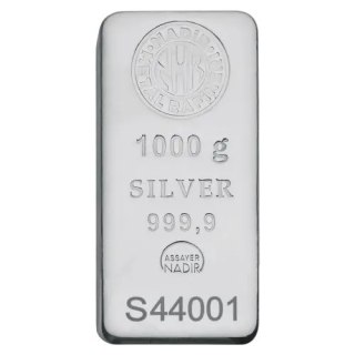 1 kg Silberbarren | Nadir Metal Rafineri