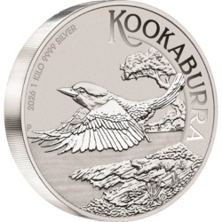 1 kg Kookaburra 2026 Silbermünze Perth Mint in Schutzkapsel