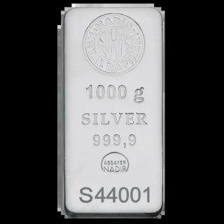 1 kg Silberbarren | Beschädigt