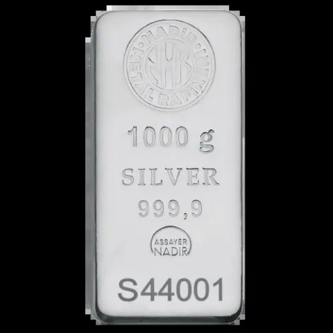1 kg Silberbarren | Beschädigt