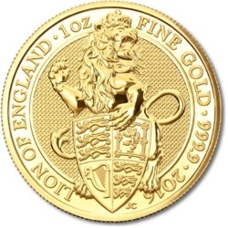 1 oz Queen's Beasts Lion of England Goldmünze | 2016