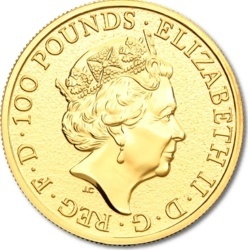 1 oz Queen's Beasts Lion of England Goldmünze | 2016