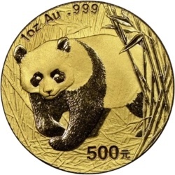 1 oz Chinesischer Panda Goldmünze | 2001