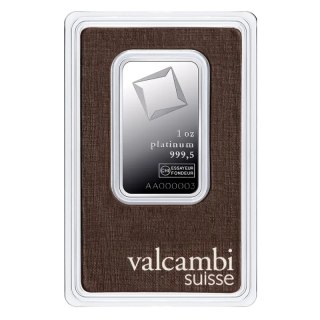 1 oz Platinbarren | Valcambi