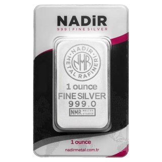 1 oz Silberbarren | Nadir Metal Rafineri