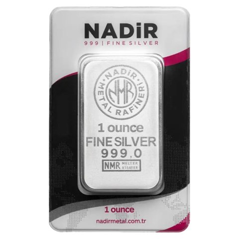 1 oz Silberbarren | Nadir Metal Rafineri